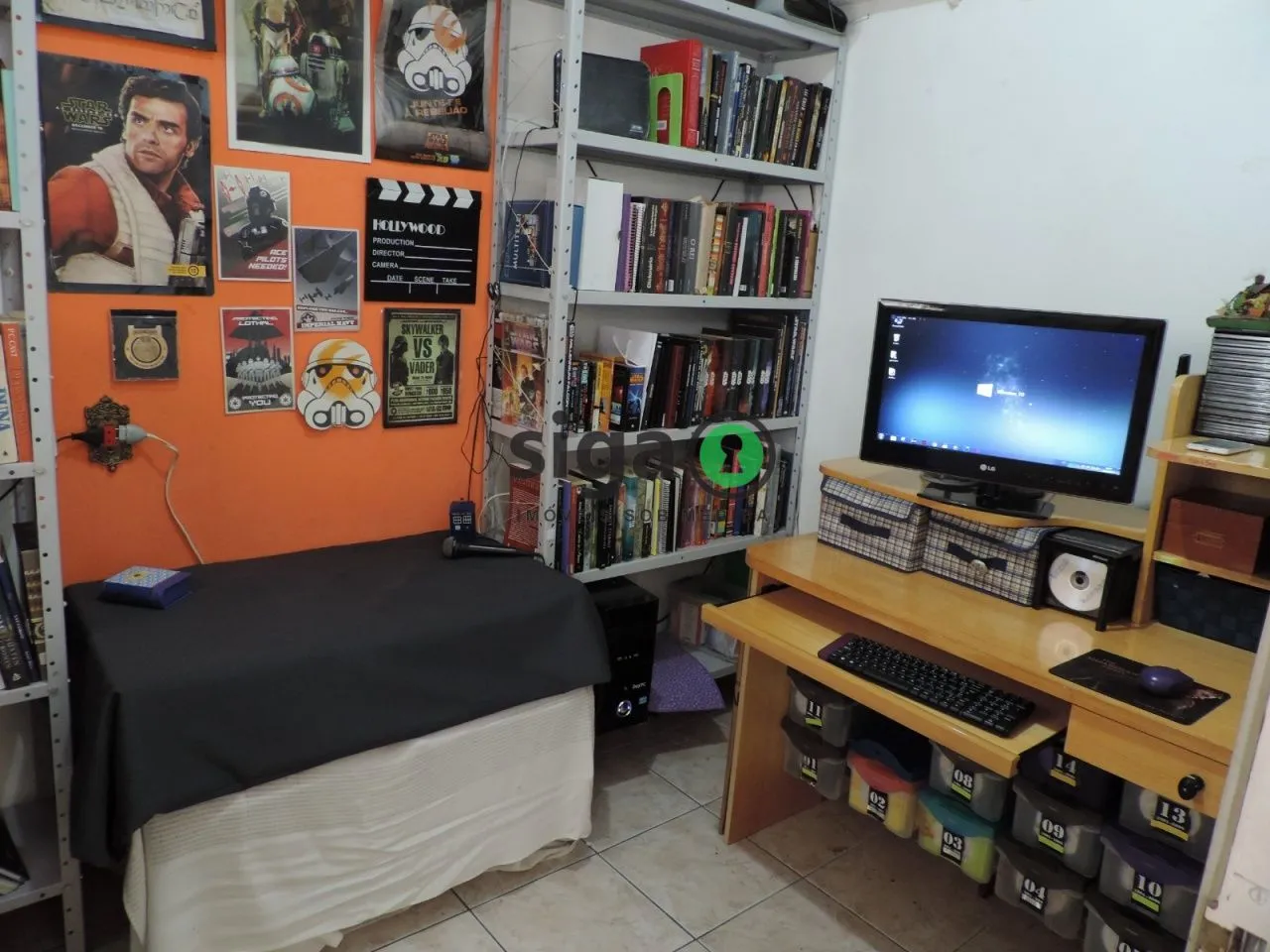 Imagem apartamento semi mobiliado