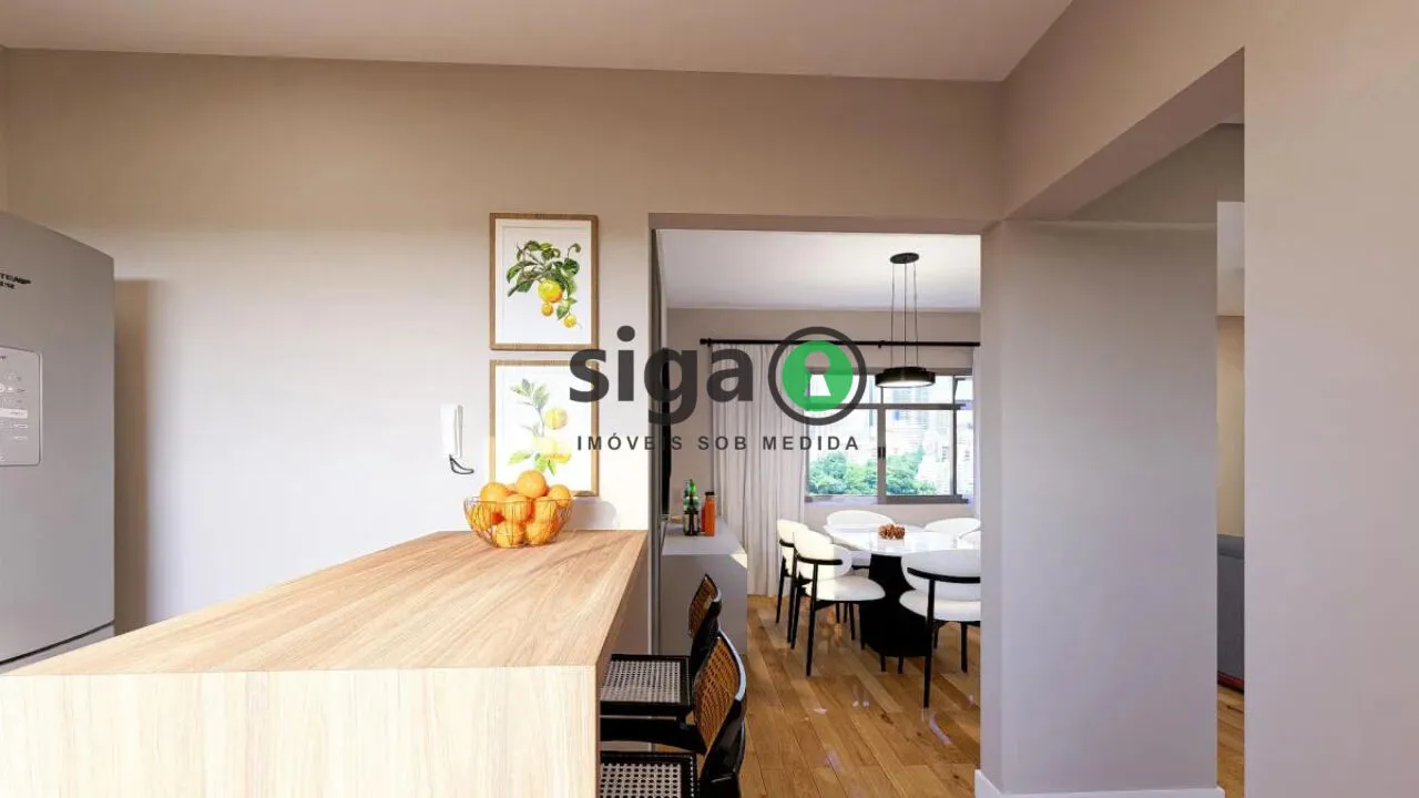 Imagem Apartamento de 94m² totalmente reformado à venda no coração da Vila Olímpia com 1 vaga