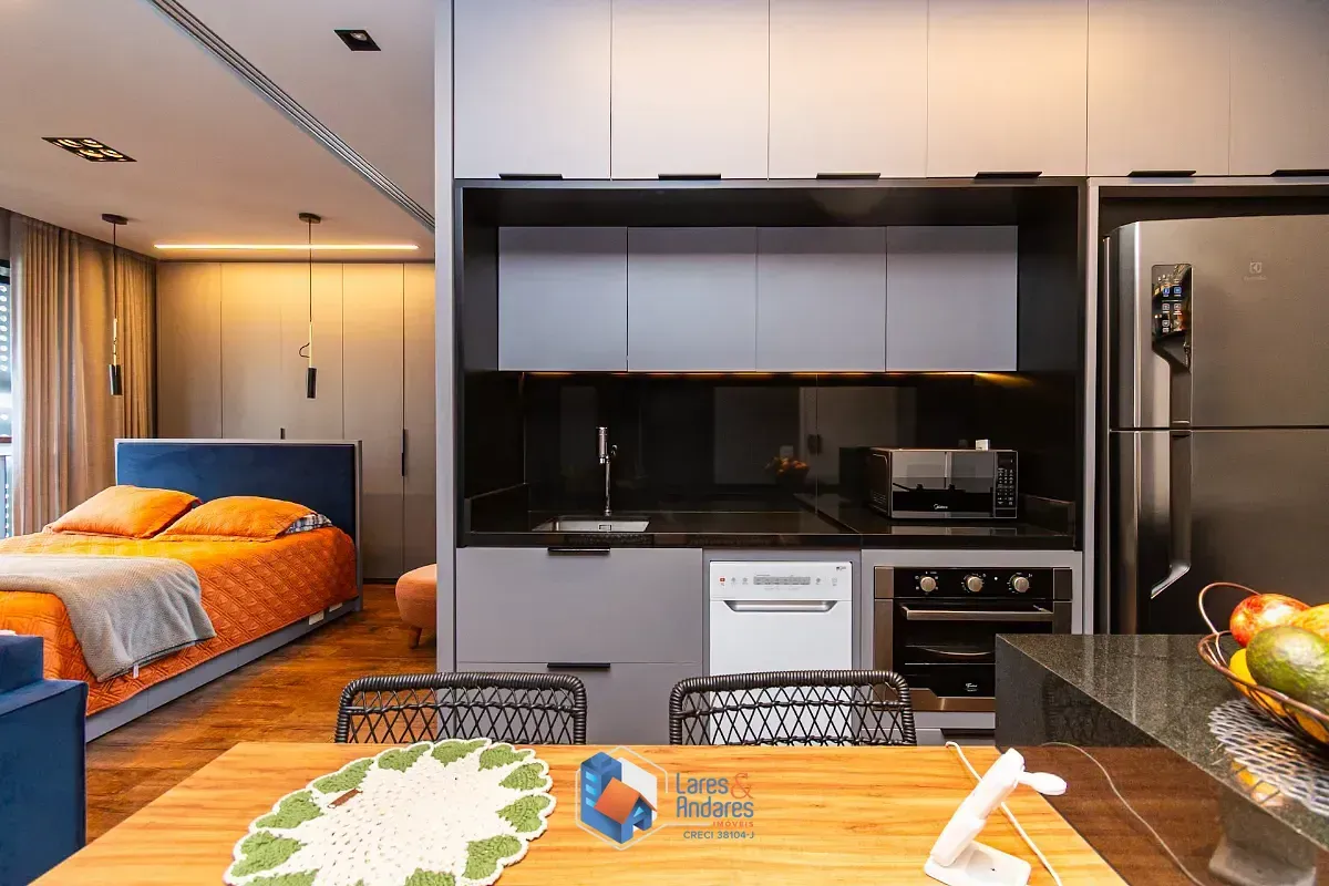 Imagem Apartamento para venda em Indianópolis com 1 quarto, sendo 1 suíte, 48m²
