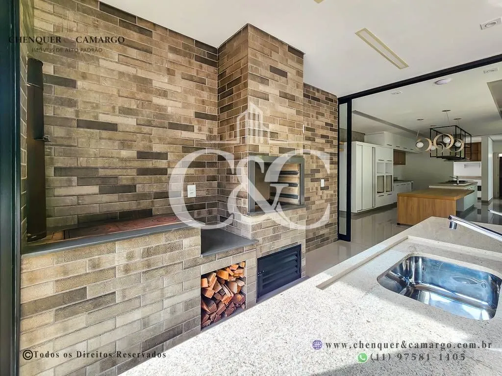 Imagem Casa à venda no Brisas da Mata Jundiaí, 283m², elevador, 3 suítes e piscina aquecida