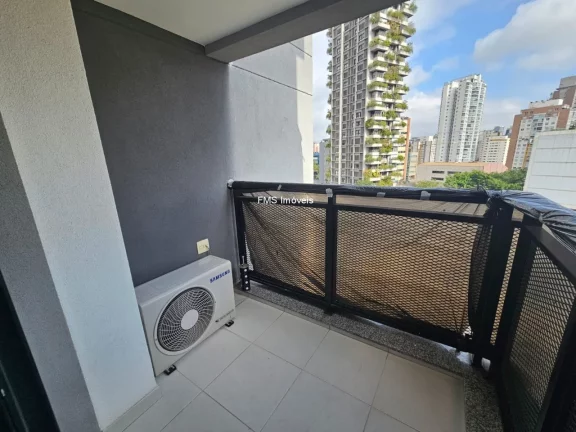 Imagem Apartamento para locação na Vila Olímpia com 1 quarto, 1 sala, 1 banheiro, 1 vaga, 32m² de área.