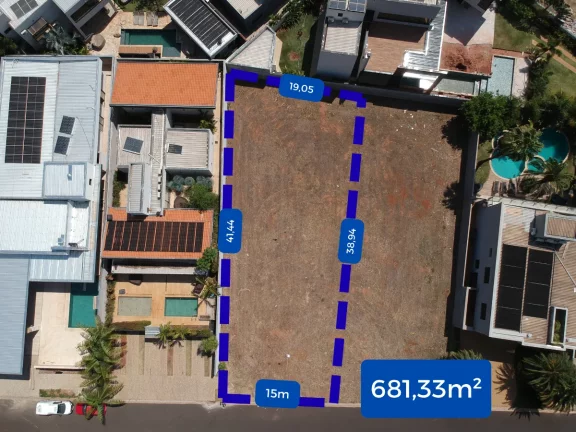Imagem Terreno residencial para venda em Residencial Enseada da Fronteira, 681m2