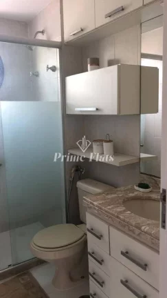 Imagem Flat disponível para locação no Condomínio Edifício Espaço Alpha, com 56m², 2 dormitórios e 1 vaga de garagem