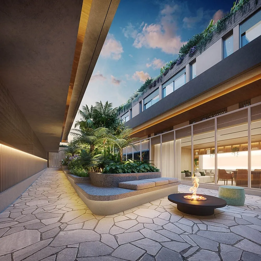 Imagem Villa Arvo é um projeto singular na cidade de São Paulo. Uma Villa de Casas contemporâneas que of...