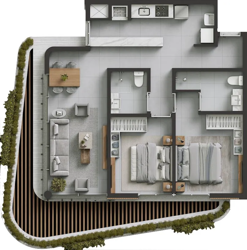 Imagem Apartamento à venda em Canela, Centro , com 3 quartos, 110.05m2