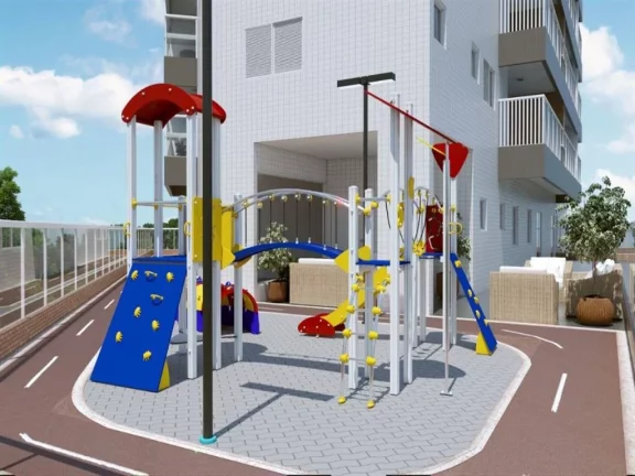Imagem Apartamento com 1 dormitório à venda, 59 m² - Guilhermina - Praia Grande/SP