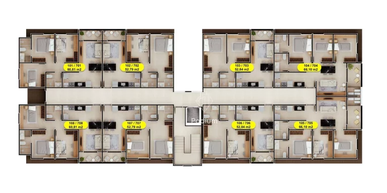 Imagem Apartamentos com varanda / sacada a 440m da praia de Poço / Cabedelo - AP1645