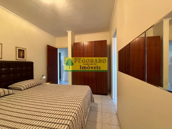Imagem Apartamento de 2 quartos na Prainha, Caraguatatuba-SP 1 suíte, 2 salas, 2 banheiros, 1 vaga de garagem e vista para o mar