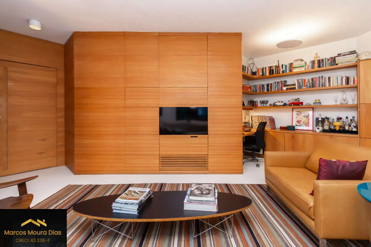 Imagem apartamento de 120m² com 3 dormitórios, sendo 1 suíte, sala para dois ambientes e 2 vagas. Edifício com Lazer e Portaria 24 hs