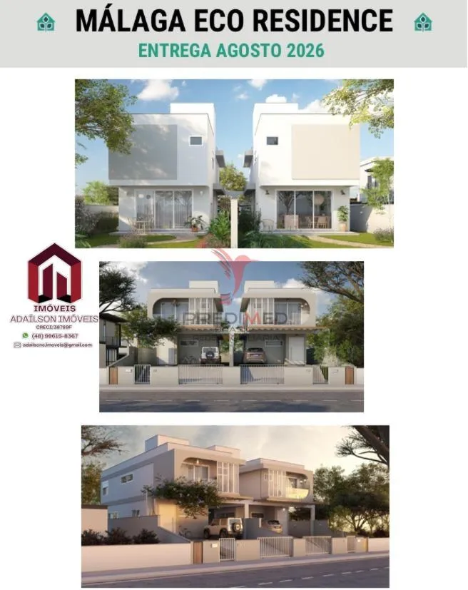 Imagem Málaga Eco À Venda, Casa de Luxo com 3 Quartos no Rio Tavares, Florianópolis