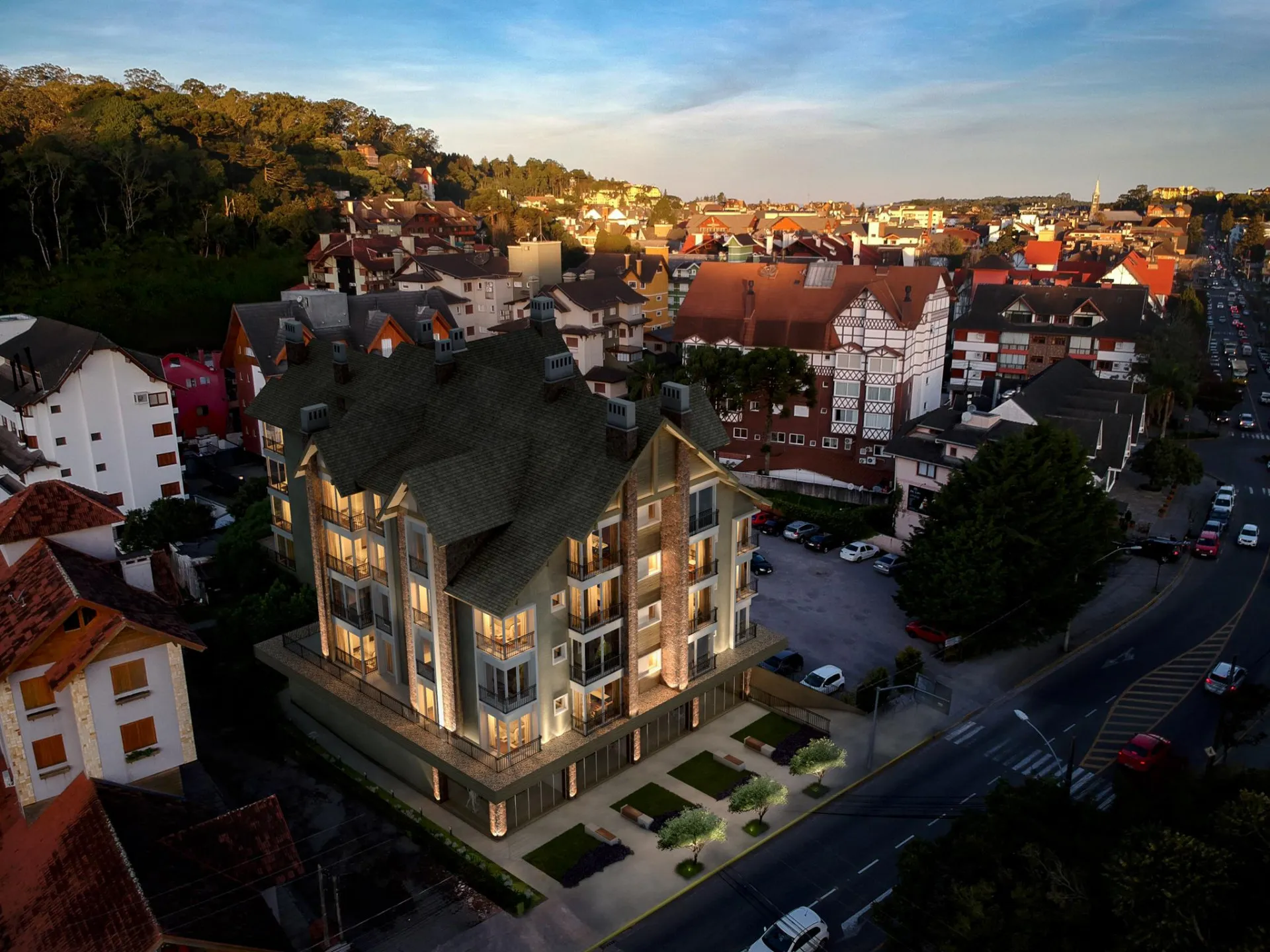 Imagem Apartamento à venda em Gramado, Centro, com 2 quartos, 71.32m2