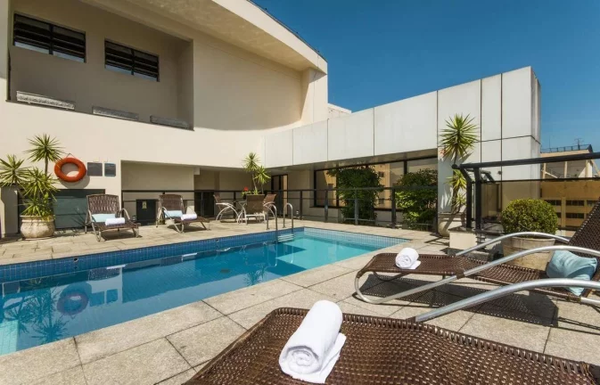 Imagem Flat disponível para venda no Transamérica Executive Jardins, com 28m², 1 dormitório e 1 vaga