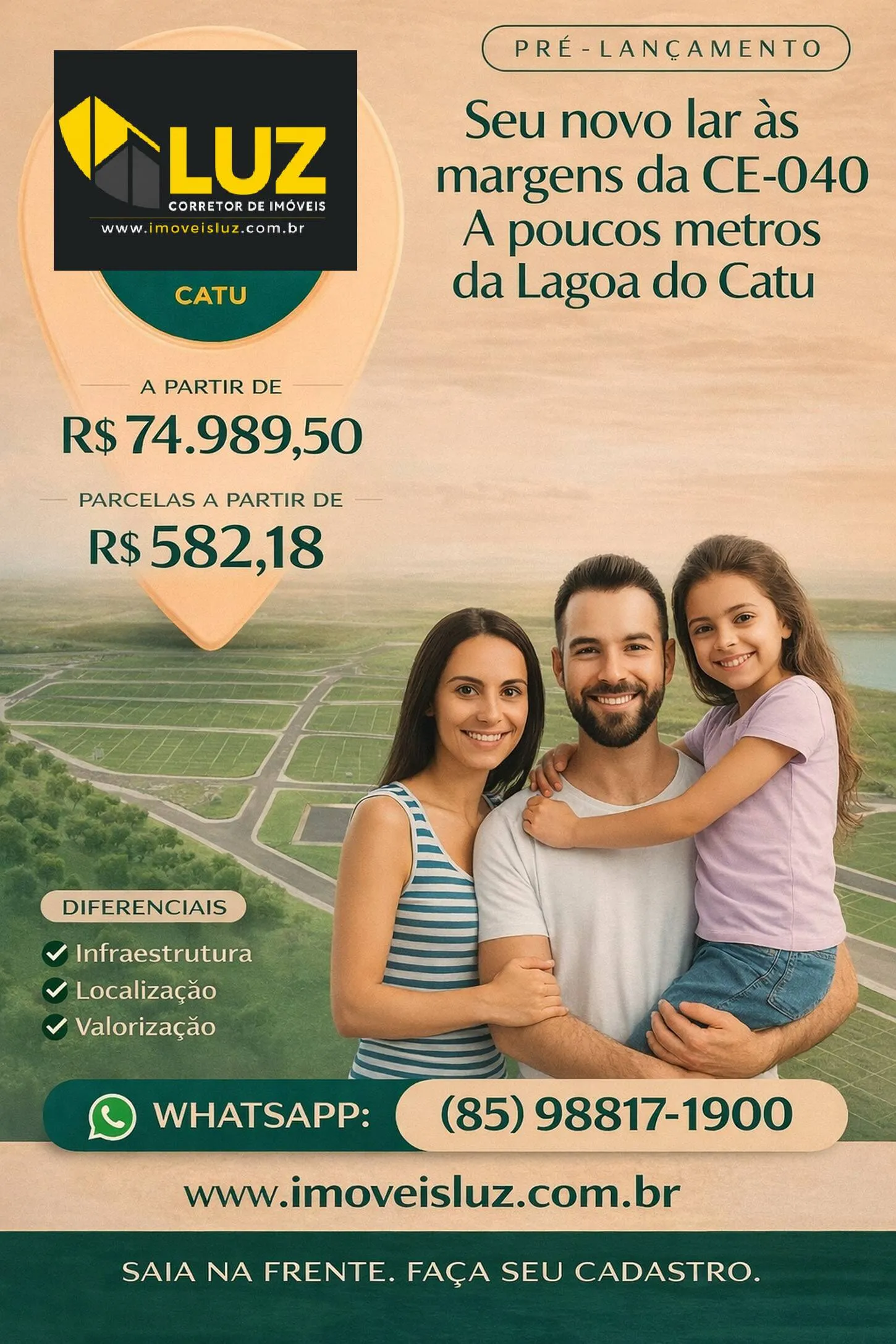 Imagem SAIA NA FRENTE LANÇAMENTO TOP VILLE CATU - AQUIRAZ