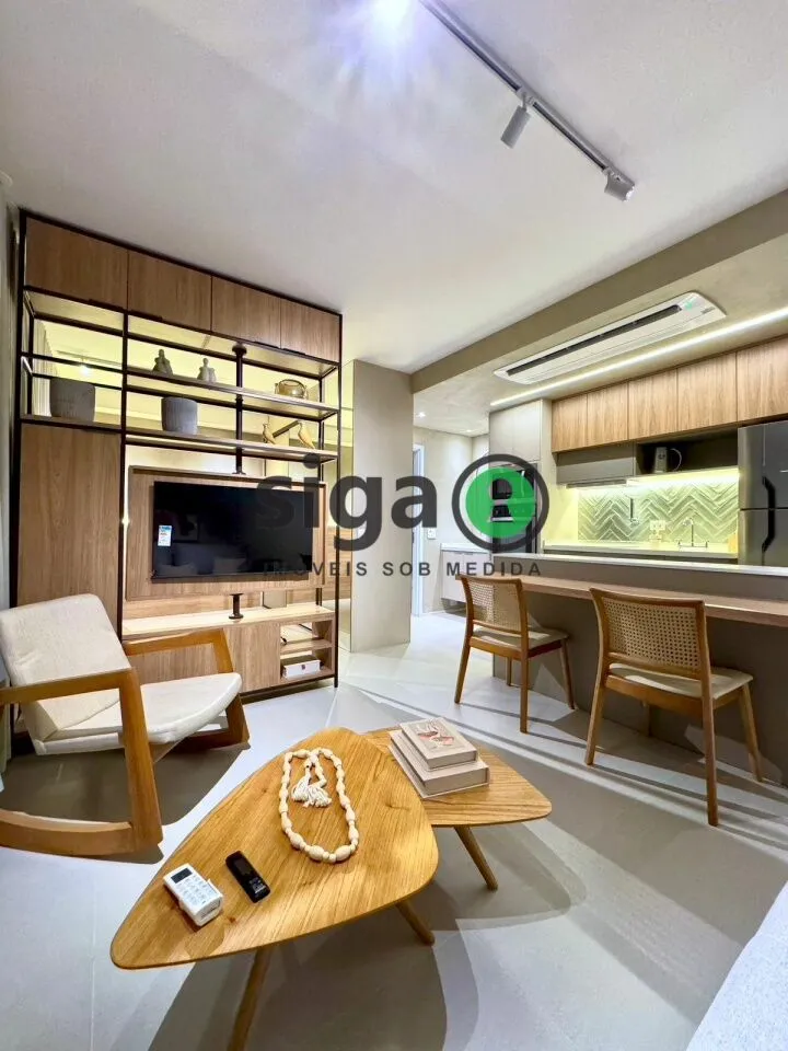 Imagem Apartamento para locação 38m² com vaga todo mobiliado localizado no eixo Berrini x Chucrizaidan.