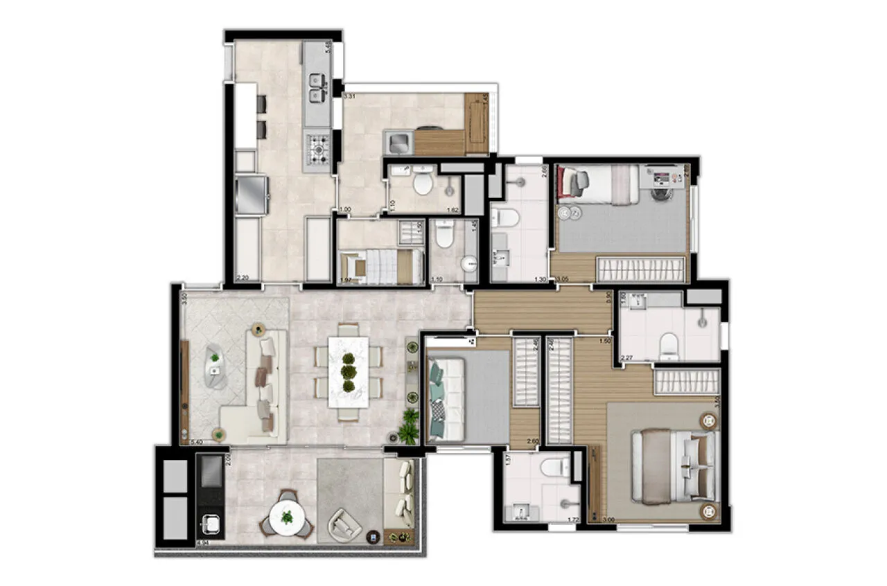 Imagem Apartamento para venda em Perdizes 3 suítes, São Paulo - SP