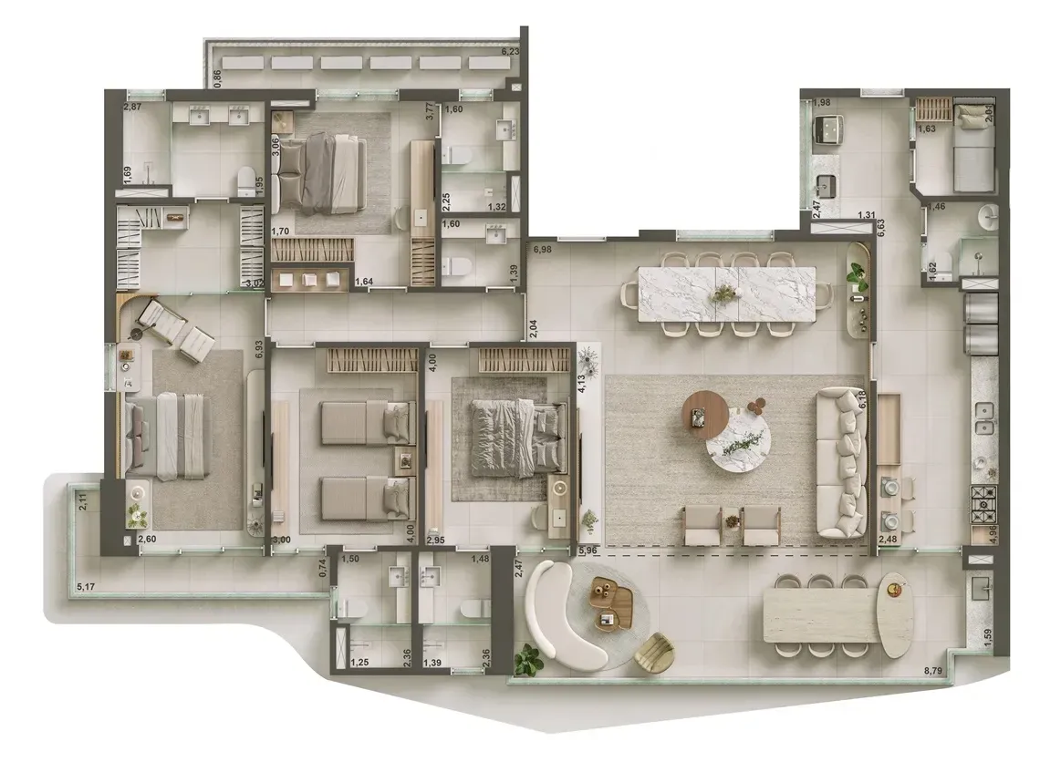 Imagem Apartamento com 3 Quartos à Venda, 129 m² em Meireles - Fortaleza