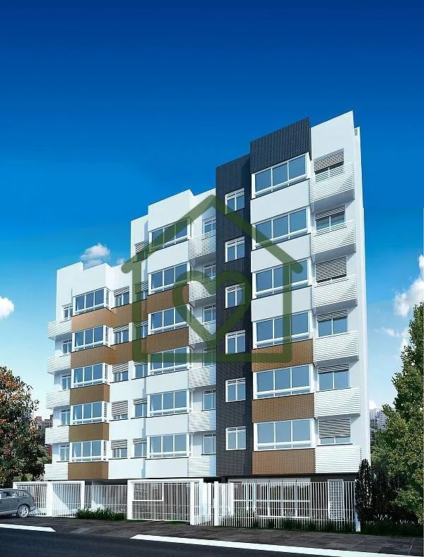 Apartamentos de 1 dormitório com suíte e lavabo, living para dois ambientes, cozinha com churrasqu...
