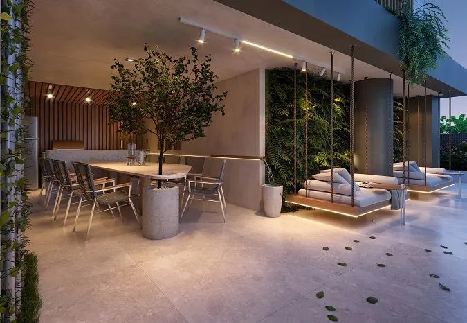 Imagem Apartamento de 77 m² no Eco Jardins, com 3 quartos, 2 suítes, varanda gourmet e lazer completo no Jardim Oceania.