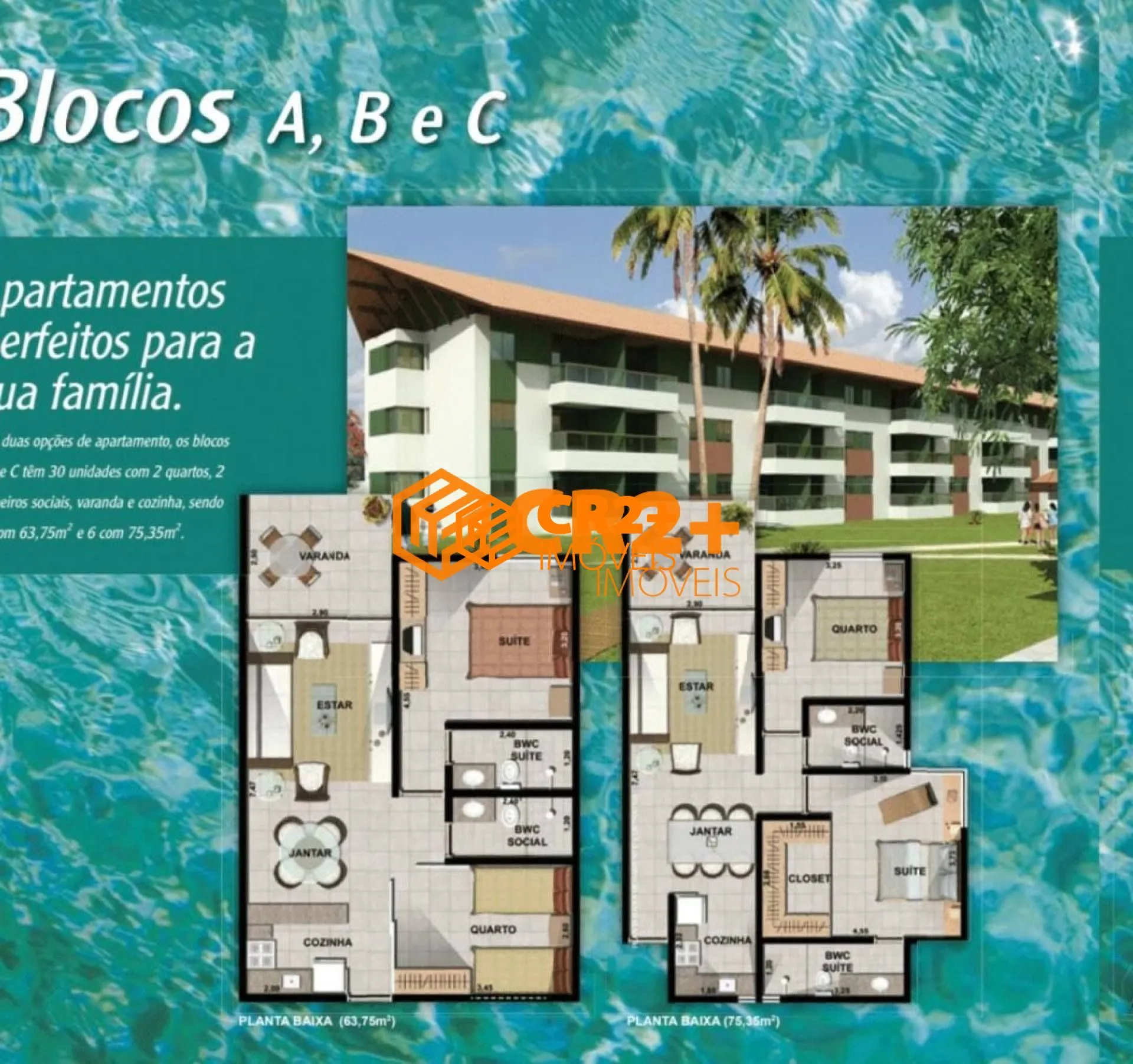Imagem Flat a Venda de 46m² com 1 quartos em Carneiros- Tamandaré