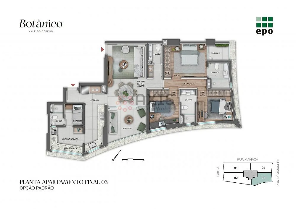 Imagem Apartamento 4 quartos no Vale do Sereno - Lazer completo