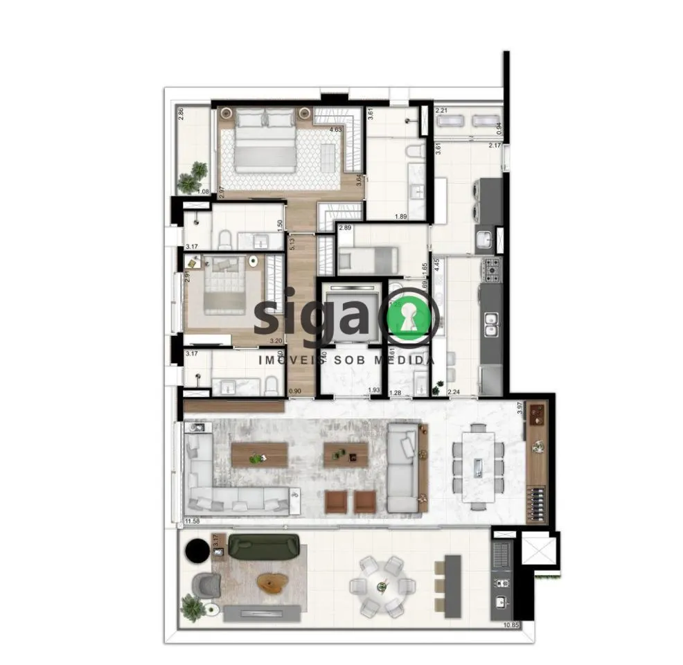 Imagem Apartamento para venda no Ibirapuera, São Paulo - SP