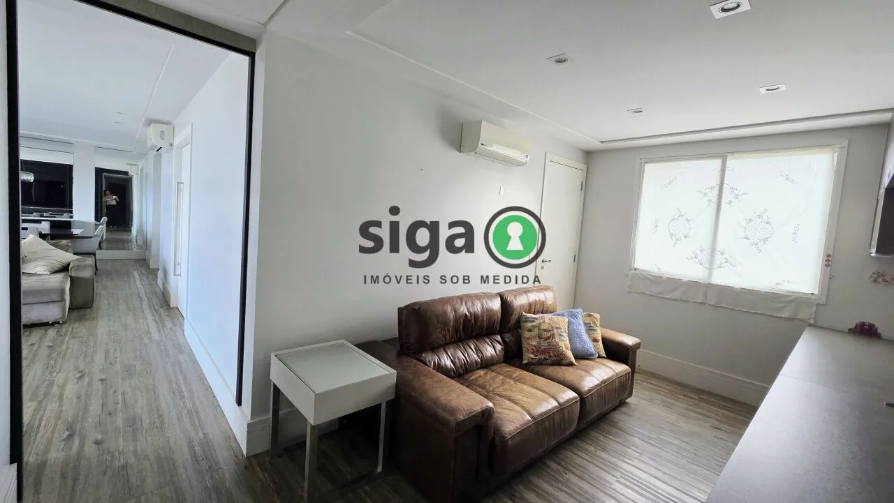 Imagem Apartamento alto padrão de 223 m2 para locação, mobiliado, com 4 quartos e 4 vagas na Vila Andrade