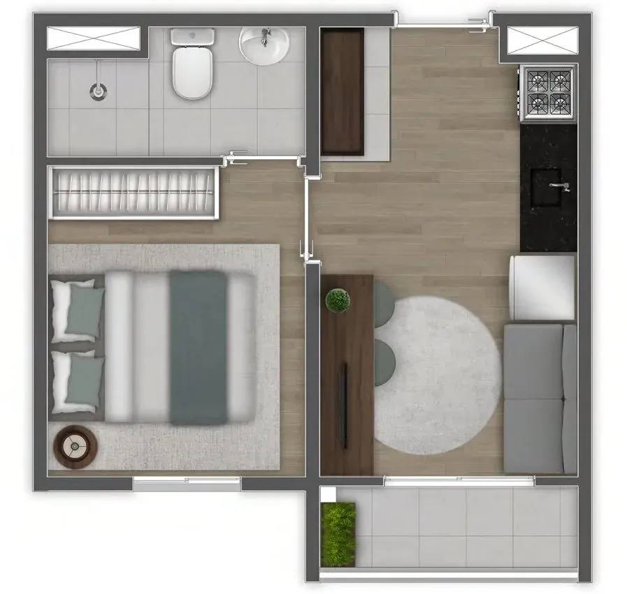 Imagem Edifício Residencial com 1 Quarto à Venda, 25 m² em Chácara Santo Antônio (Zona Sul) - São Paulo