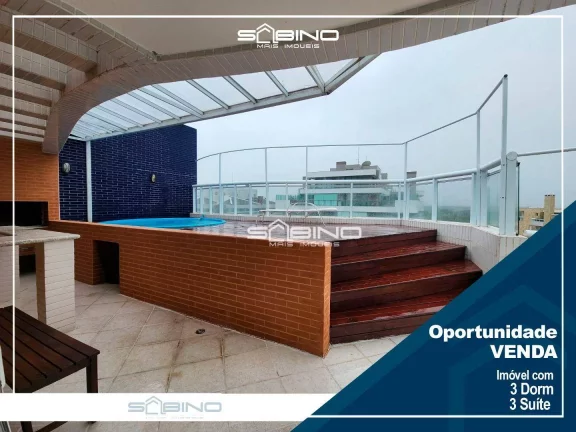 Foto do imóvel Cobertura Pé na Areia à venda com 3 Dormitórios 3 suítes 179 m² - Riviera de São Lourenço - Bertioga SP