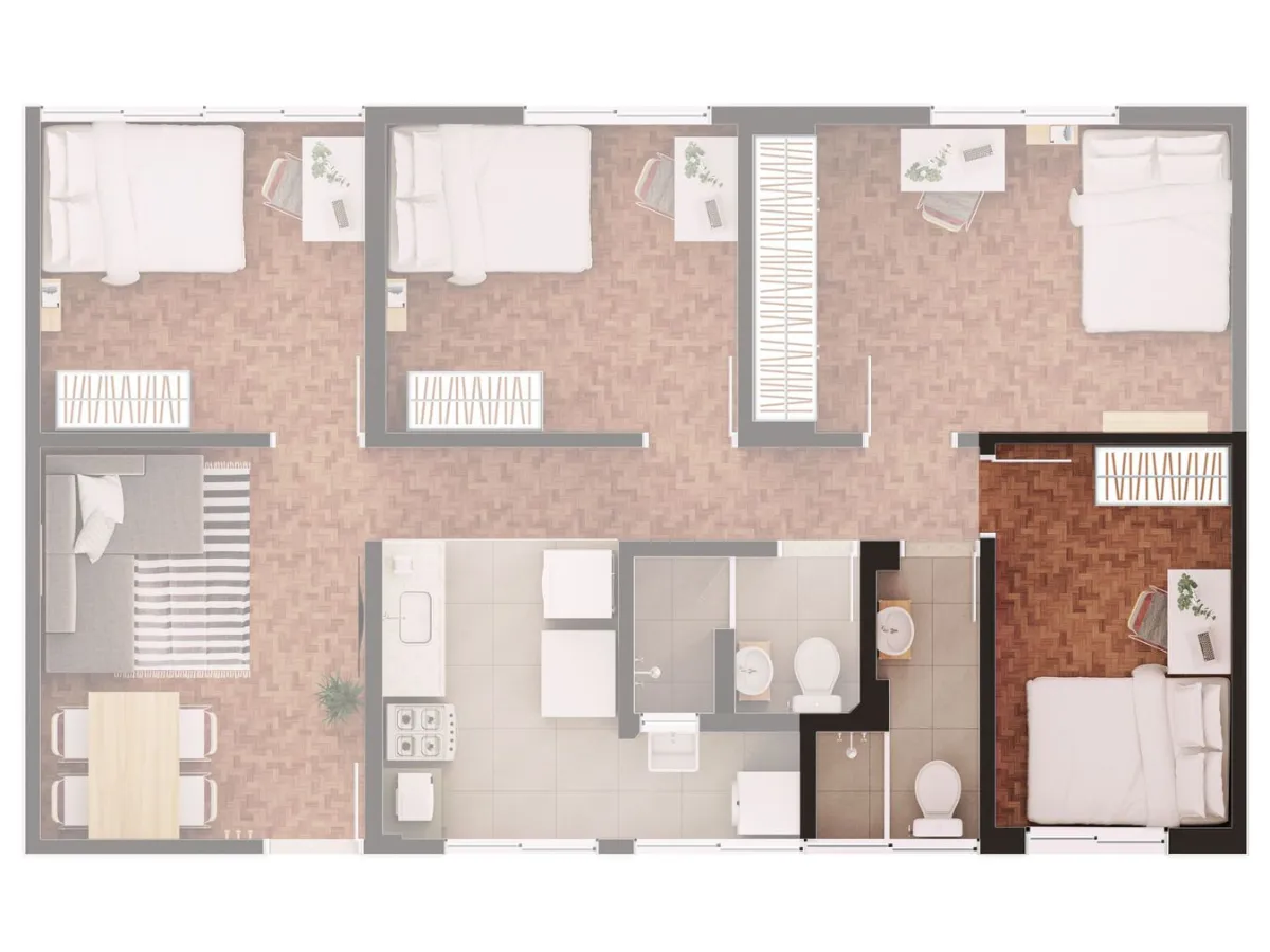 Imagem Apartamento para venda em Bela Vista com 4 quartos, 110m2