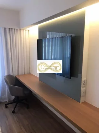 Imagem Venha conhecer este maravilhoso FLAT de 1 quarto, 1 banheiro, 1 vaga de garagem e 27,00 m2 de área, localizado em um dos bairros mais charmosos da cid