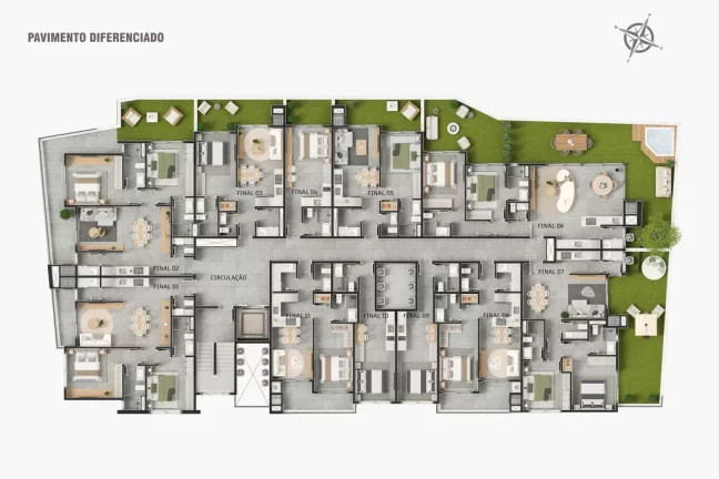 Imagem Vivamaris - Apartamento à venda no bairro Cachoeira do Bom Jesus - Florianópolis/SC