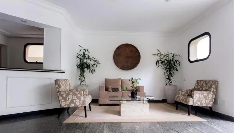 Imagem Flat disponível para locação no L'Hermitage Flat, com 58m², 1 dormitório e 1 vaga