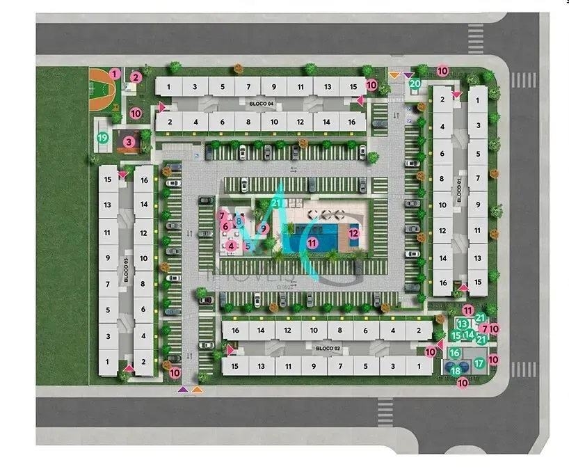 Imagem Apartamento à venda 2 Quartos 1 Vaga 41.32M² Campo Grande Rio de Janeiro - RJ | Bálsamo - Fase 2