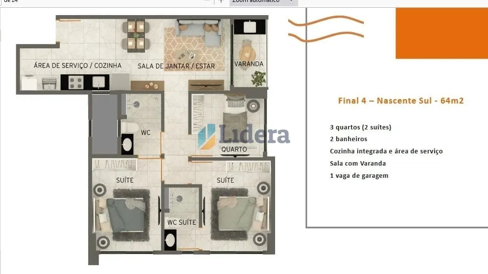 Imagem Apto - 2 Quartos - 1 Suítes - 53m² - Formosa, Cabedelo/PB