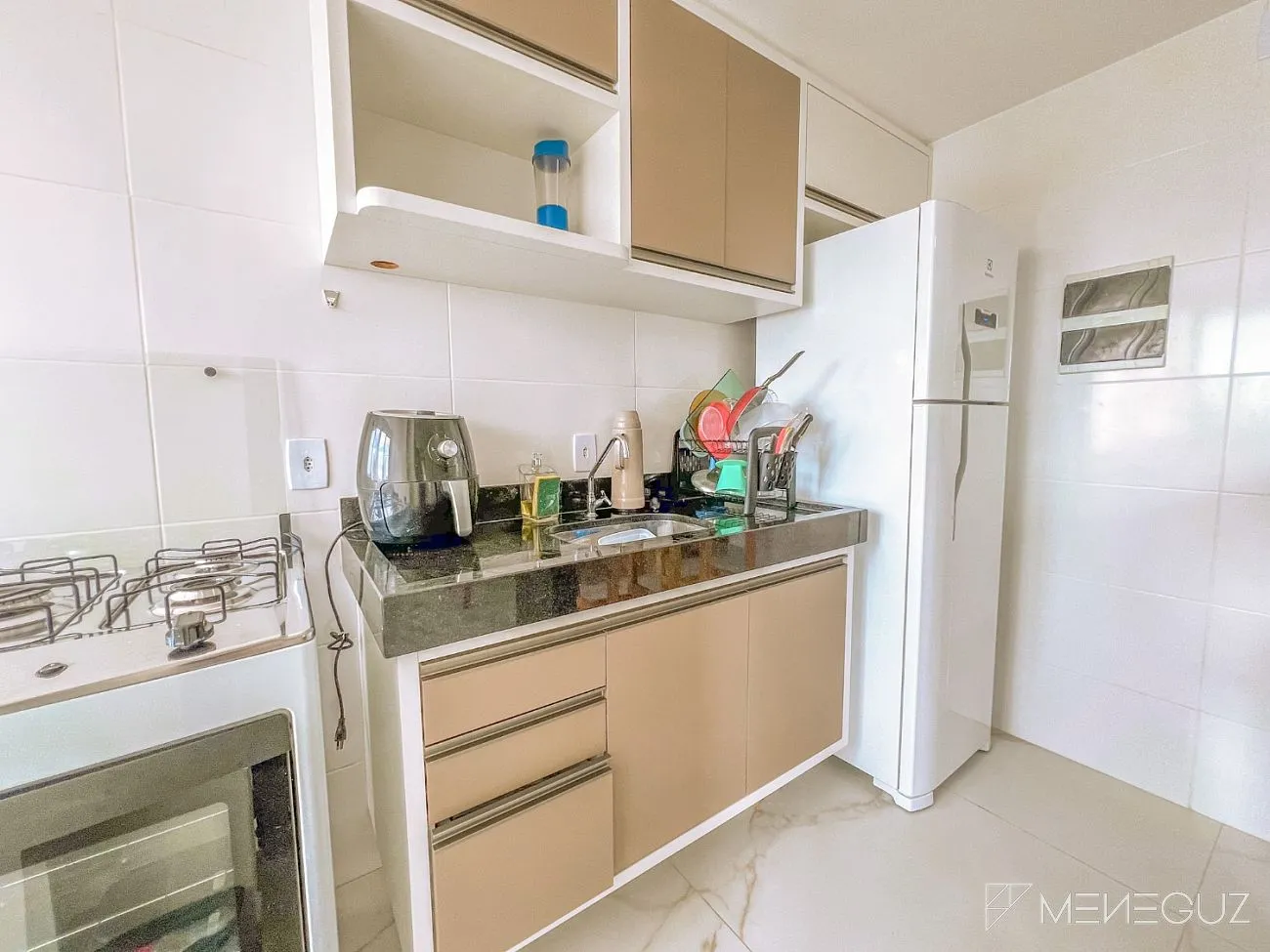 Imagem Quarto e sala totalmente mobiliado, no 8º andar, no Edifício Prosperity - um dos empreendimentos mais modernos e desejados da Praia do Morro.