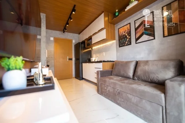 Imagem ALUGUEL RESIDENCIAL - LINDO FLAT MOBILIADO E DECORADO NO SMART FAROL DA BARRA, PRÉDIO NOVÍSSIMO E COMPLETO