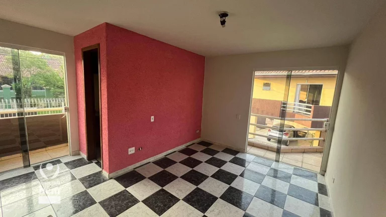 Imagem Incrível sobrado de 165 m² com 4 quartos, sacada, churrasqueira, 2 vagas de garagem à venda por R$ 800.000 - Atuba - Curitiba/PR