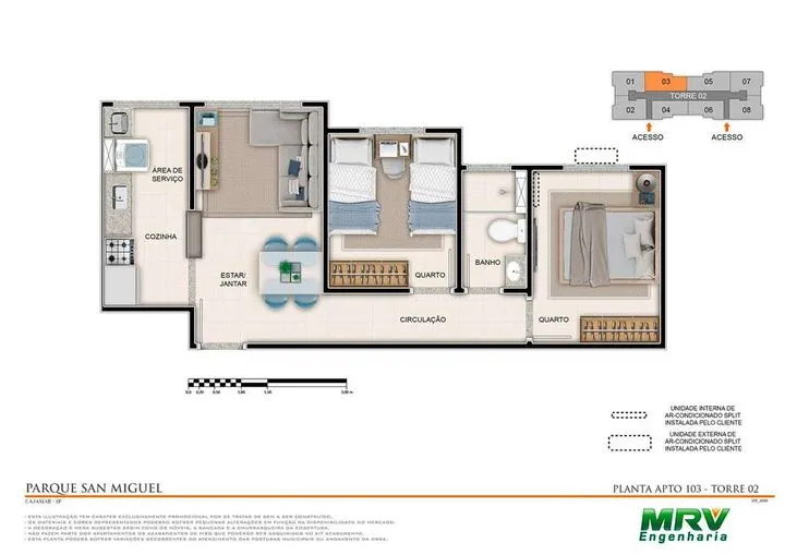 Imagem Apartamento com 2 Quartos à Venda, 43 m² em Portais Dos Ipês - Cajamar