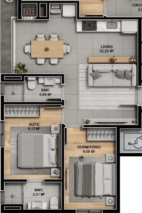Imagem Wave Garden - Apartamento à venda no bairro Morretes - Itapema/SC