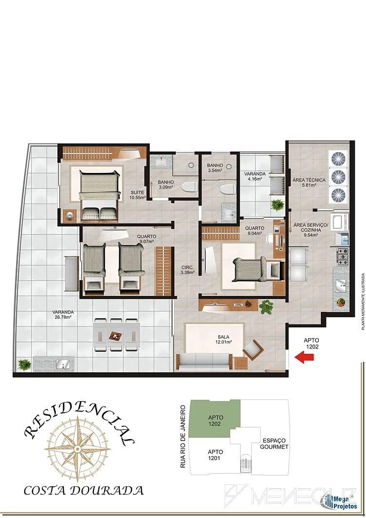 Imagem Empreendimento em fase de acabamento, com lazer completo na cobertura, com apartamentos 3 e 2 quartos a venda em até 72 meses