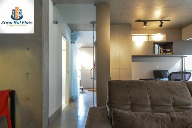 Imagem Apartamento à Venda No Brooklin Com 1 Dormitório e 1 Vaga - Mobiliado