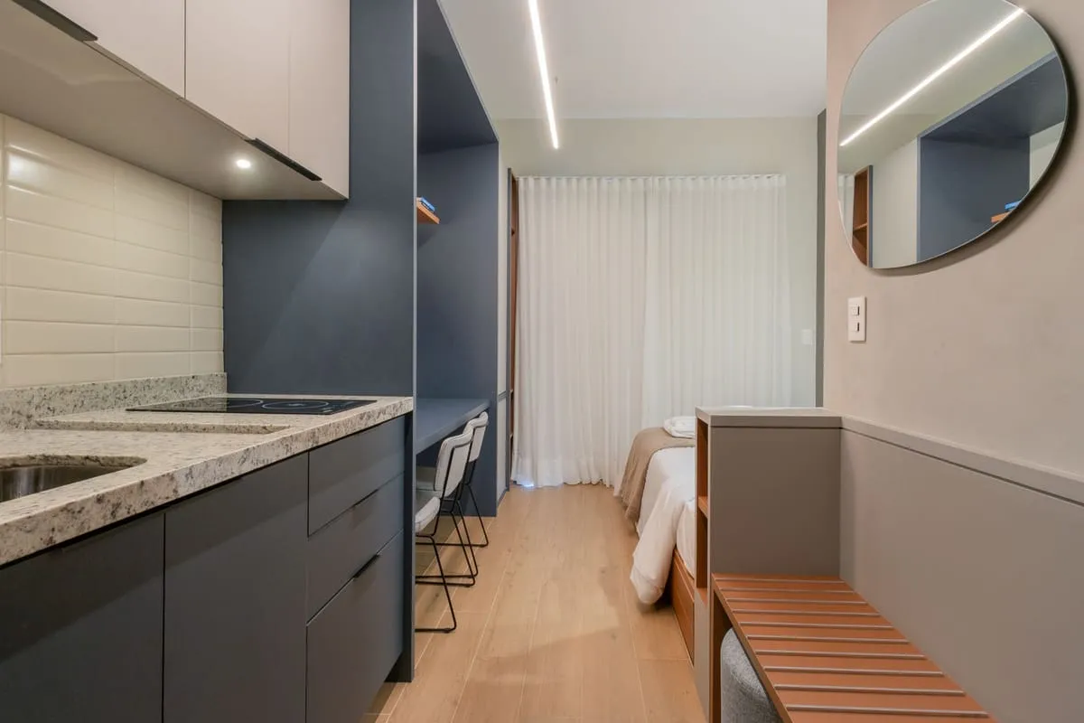 Imagem Apartamento com 1 Quarto para alugar, 27m² - Brooklin