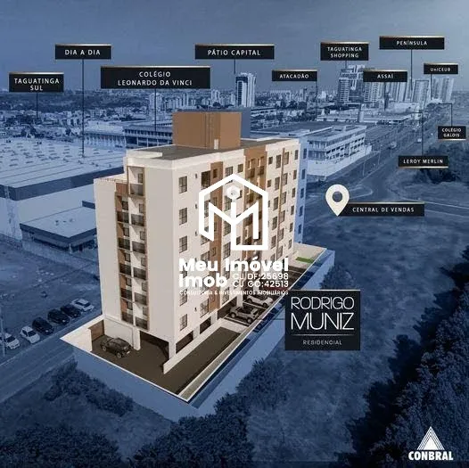 Imagem Apartamento 1 Quarto 1 Suíte 35m² Lazer Águas Claras