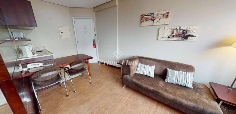 Imagem Flat disponível para locação no Transamérica Executive Chácara Santo Antônio, com 28m², 1 dormitório e 1 vaga!