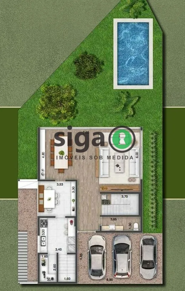 Imagem Casa a Venda na CIDADE JARDIM com 4 quartos /4 suítes