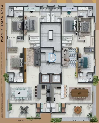 Imagem Torre Di Firenze - Apartamento à venda no bairro Centro - Itapema/SC