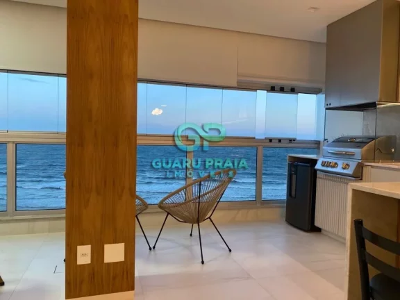 Imagem 3 dormitórios sendo 1 suíte, 3 banheiros, cozinha integrada com sala ampla, para 2 ambientes com sacada, finamente mobiliado.