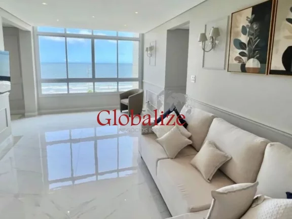 Imagem Apartamento à venda de frente para o mar com 2 dormitórios e 1 vaga no bairro da Aparecida em Santos por R$1.350.500,00