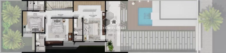 Imagem Oliva Residence - Casas com 04 suítes no jardim das oliveiras