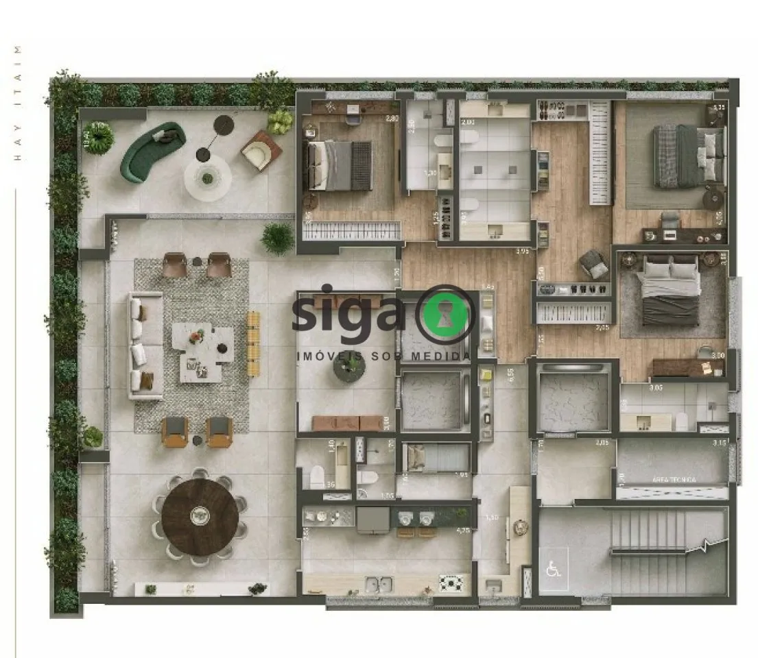 Imagem Apartamento para venda no Itaim 03 suítes, São Paulo - SP